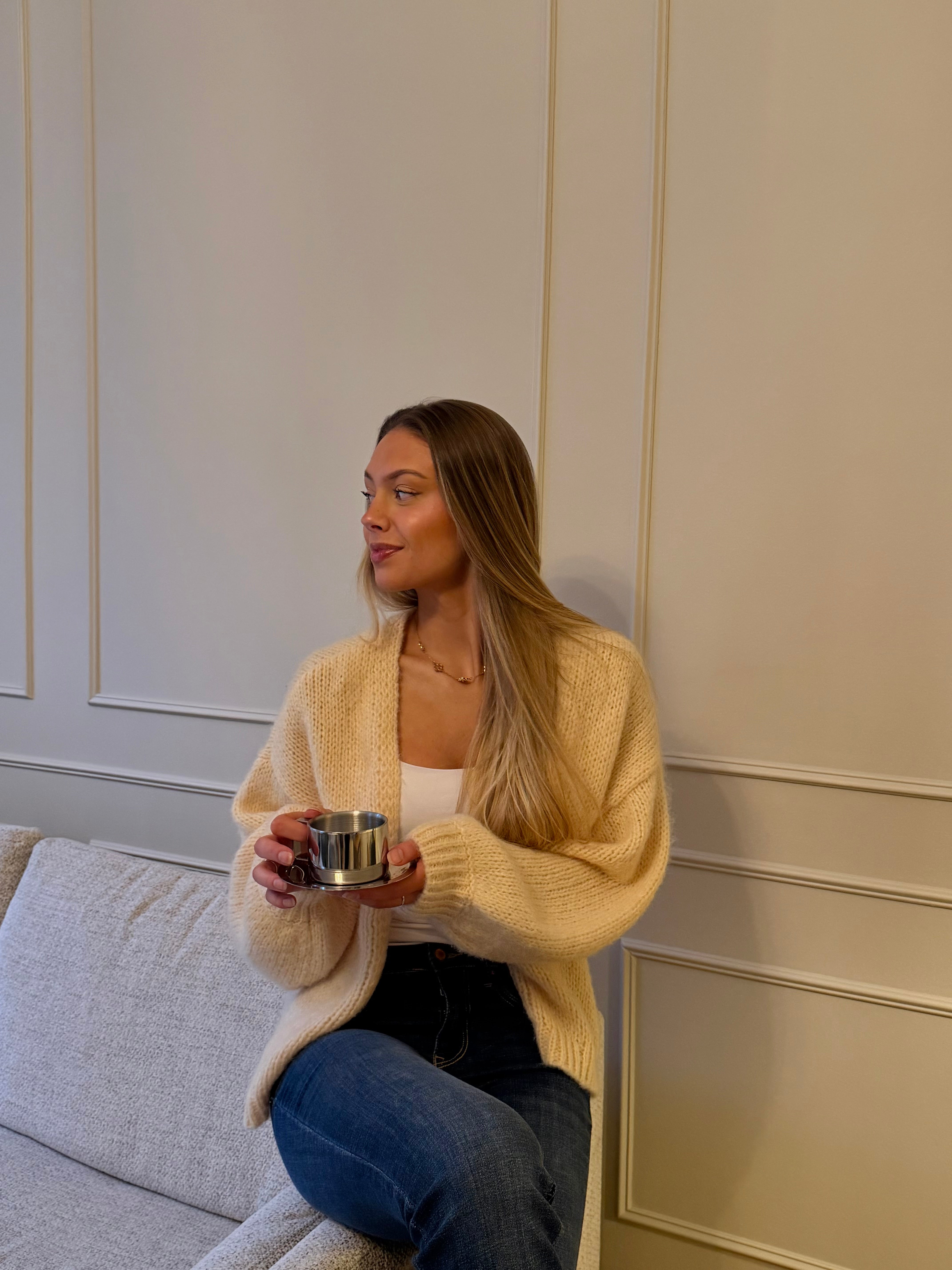 VMMAYBE Knit Cardigan - Flan